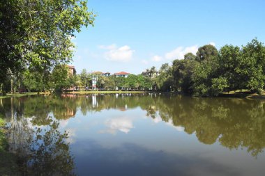 Lendu, Melaka, Malezya 'da bulunan Universiti Teknologi MARA Alor Gajah Gölü manzarası