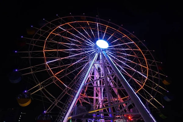 Shah Alam Selangor Malaysia September 2019 Famous Ferris Wheel Night — Stock Photo, Image