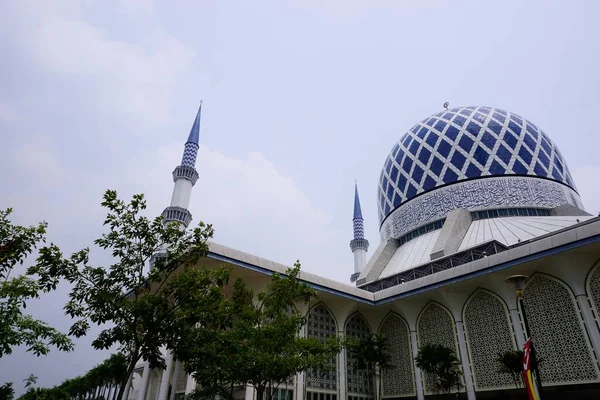 Shah Alam Malesia Settembre 2019 Vista Del Sultano Masjid Salahudin — Foto Stock