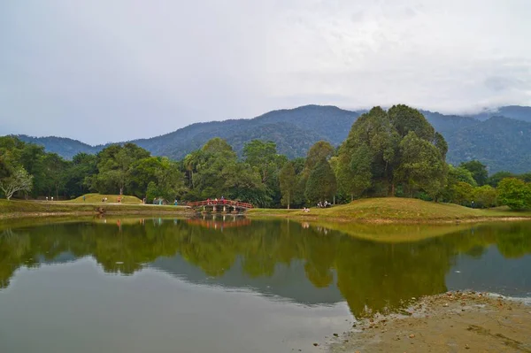 Pemandangan Alam Yang Indah Taman Danau Taiping Perak Malaysia — Stok Foto