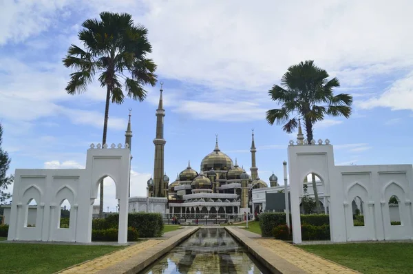 Kuala Terengganu Malajsie Září 2019 Křišťálová Mešita Nebo Masjid Kristal — Stock fotografie