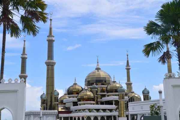 Kuala Terengganu Malásia Setembro 2019 Mesquita Cristal Masjid Kristal Uma — Fotografia de Stock