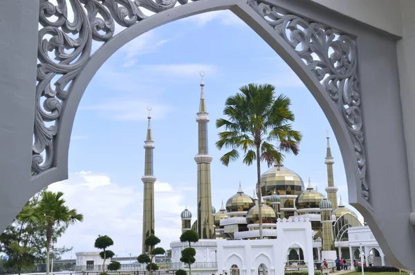 Kuala Terengganu Malásia Setembro 2019 Mesquita Cristal Masjid Kristal Uma — Fotografia de Stock