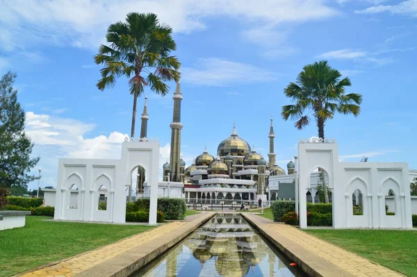 Kuala Terengganu Malásia Setembro 2019 Mesquita Cristal Masjid Kristal Uma — Fotografia de Stock