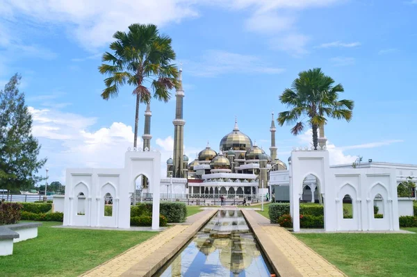Kuala Terengganu Malajsie Září 2019 Křišťálová Mešita Nebo Masjid Kristal — Stock fotografie