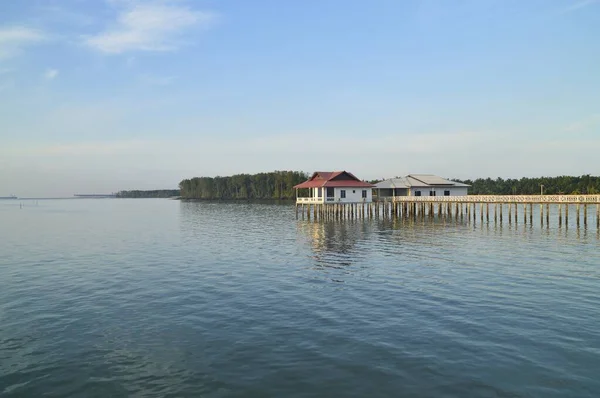 Pontian Johor April 2016 View Tanjung Piai Resort Floating Resort — Stock Photo, Image