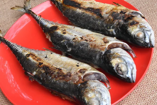 Parrilla Pescado Plato —  Fotos de Stock