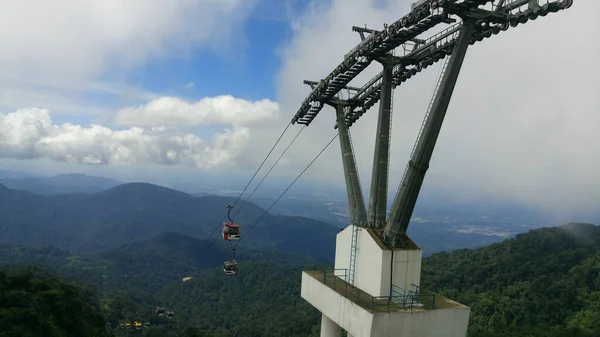 Genting Skyway Egy Felvonó Rendszerek Genting Highlands Található Genting Highlands — Stock Fotó