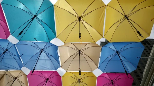 Красочные Зонтики Парке — стоковое фото