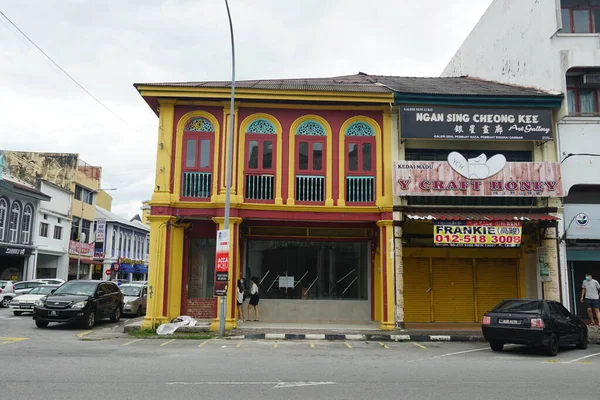 Immeuble Ancien Coin Rue Ipoh Perak Malaisie — Photo