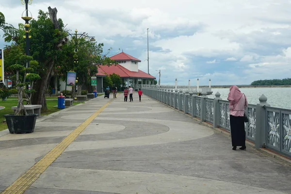 タンジュン エンジェット Tanjung Emas Jetty マレーシアのジョホールバルにある — ストック写真