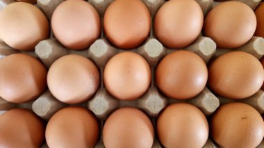 Kağıt tepside yumurtaları kapat.