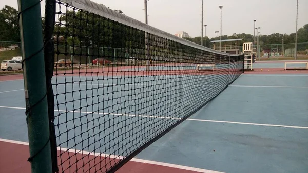 Закрыть Теннисную Сетку — стоковое фото
