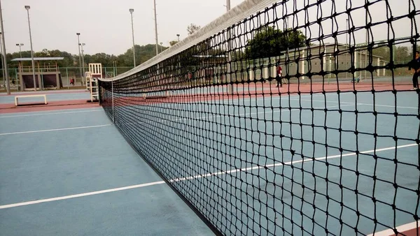 テニスネットの閉鎖 — ストック写真