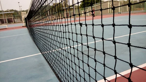 Закрыть Теннисную Сетку — стоковое фото