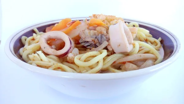 Servido Fideos Tom Yam Comida Más Favorita Malasia Tailandia — Foto de Stock