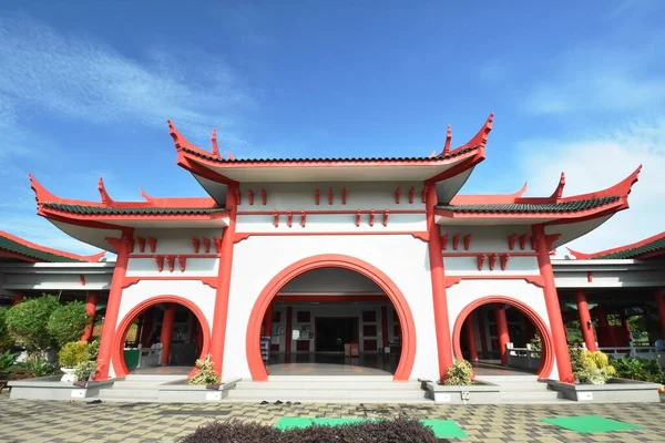 중국의 Melaka Chinese Mosque 말레이시아 말라카 쿠롱에 중국식 모스크이다 — 스톡 사진