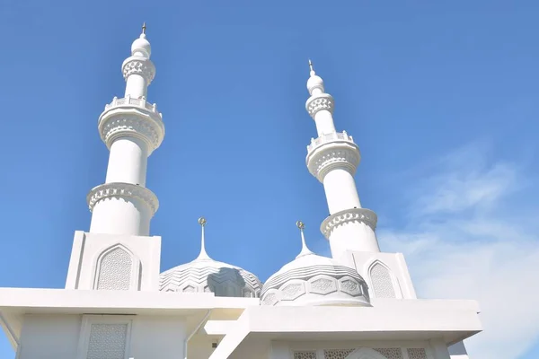 Torre Della Moschea Jamek Putra Masjid Tanah Malacca Malesia — Foto Stock