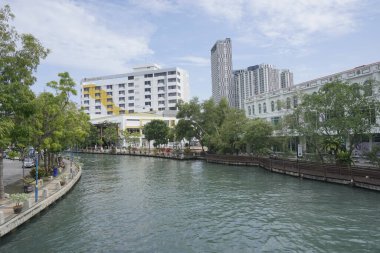 Malacca, Malezya 'daki Melaka Nehri manzarası