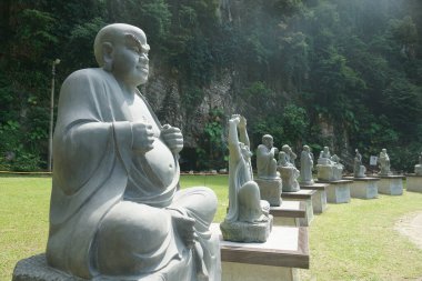 Ipoh, Perak 'taki Kek Look Tong tapınağında taş heykel.