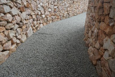 taş duvarın dokusu