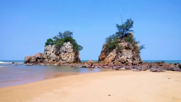 Kukkulat Kemasikin Rannalla Terengganu Malesia — kuvapankkivalokuva