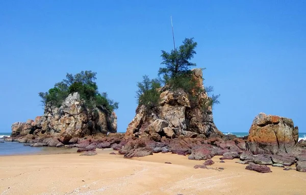 Kukkulat Kemasikin Rannalla Terengganu Malesia — kuvapankkivalokuva