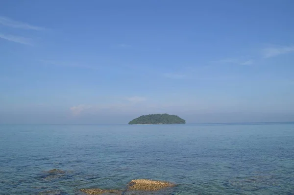 Steinstrand Auf Mamutik Island Sabah Malaysia — Stockfoto