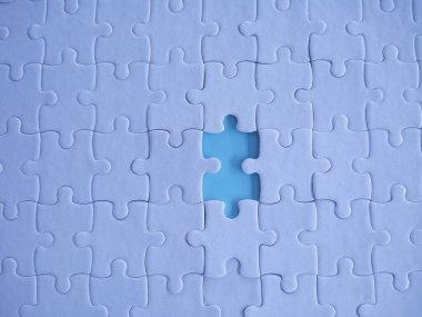 beyaz yapboz kavramsal