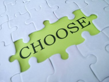 beyaz yapboz kelime seçimi ile