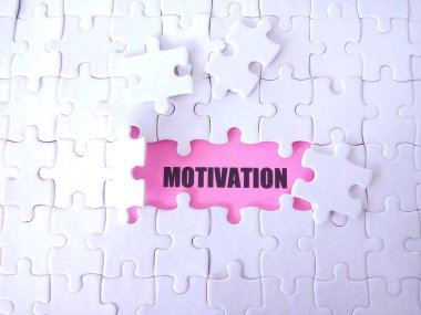 Sözcük Motivasyonlu beyaz yapboz kağıdı