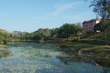 Alor Gajah, Melaka, Malezya 'da bulunan Universiti Teknologi MARA Melaka kampüsünün manzarası