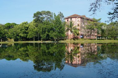 Alor Gajah, Melaka, Malezya 'da bulunan Universiti Teknologi MARA Melaka kampüsünün manzarası