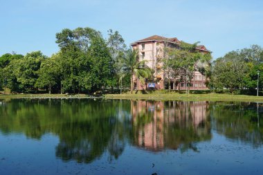 Alor Gajah, Melaka, Malezya 'da bulunan Universiti Teknologi MARA Melaka kampüsünün manzarası