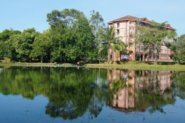 Alor Gajah, Melaka, Malezya 'da bulunan Universiti Teknologi MARA Melaka kampüsünün manzarası