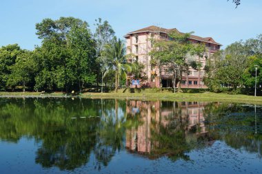 Alor Gajah, Melaka, Malezya 'da bulunan Universiti Teknologi MARA Melaka kampüsünün manzarası