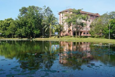 Alor Gajah, Melaka, Malezya 'da bulunan Universiti Teknologi MARA Melaka kampüsünün manzarası