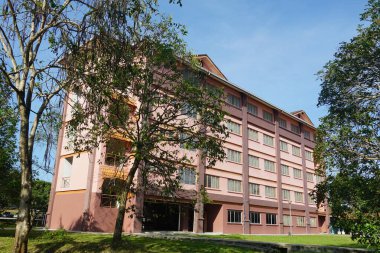 Alor Gajah, Melaka, Malezya 'da bulunan Universiti Teknologi MARA Melaka kampüsünün manzarası