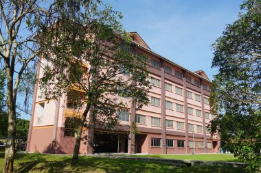 Alor Gajah, Melaka, Malezya 'da bulunan Universiti Teknologi MARA Melaka kampüsünün manzarası