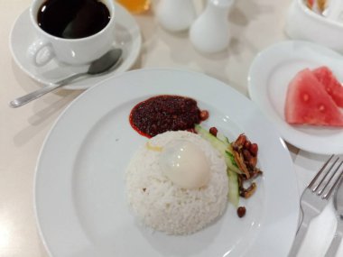'Nasi lemak' Malezya 'nın en popüler kahvaltısıdır.