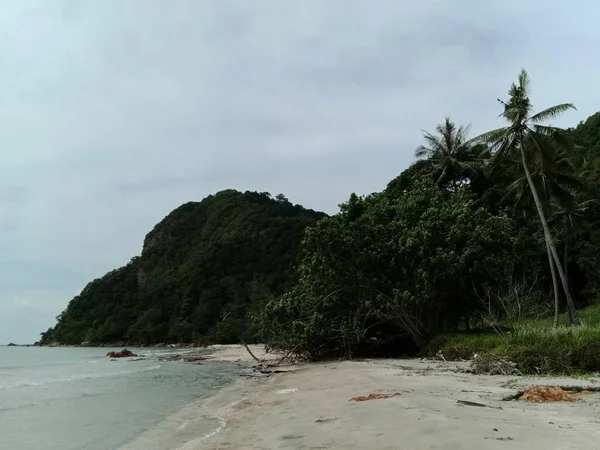 Bukit Pantai Air Papan Atas Langit Berawan Lcated Mersing Johor — Stok Foto