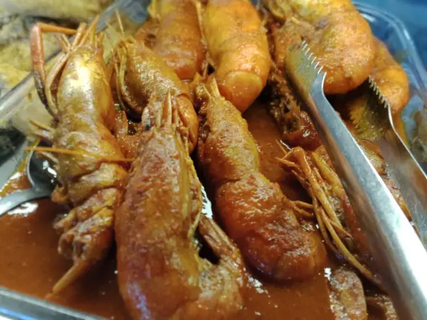 Close Fried Prawns —  Fotos de Stock