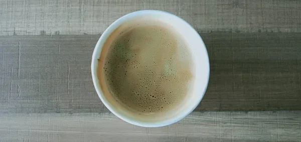 Close White Tea Bubbles — Stock Photo, Image