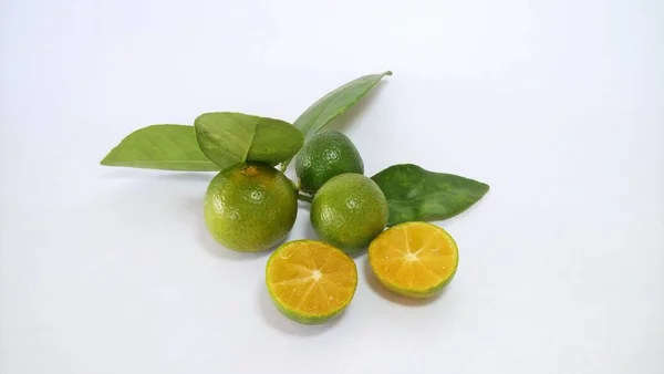 Lime Fruits White Background — Stock Photo, Image