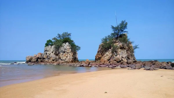 Vista Playa Kemasik Situada Terengganu Malasia — Foto de Stock