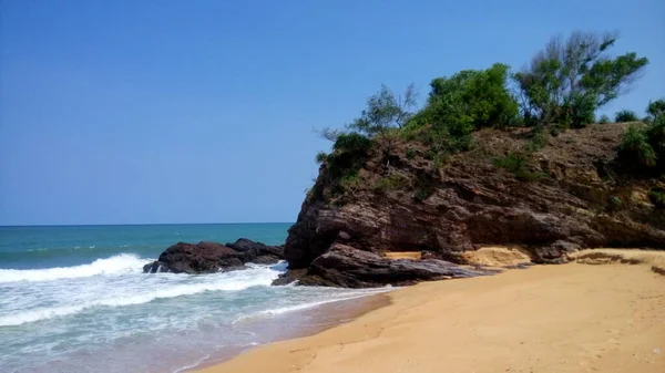 Вид Пляж Кемасік Розташований Теренггану Малайзія — стокове фото