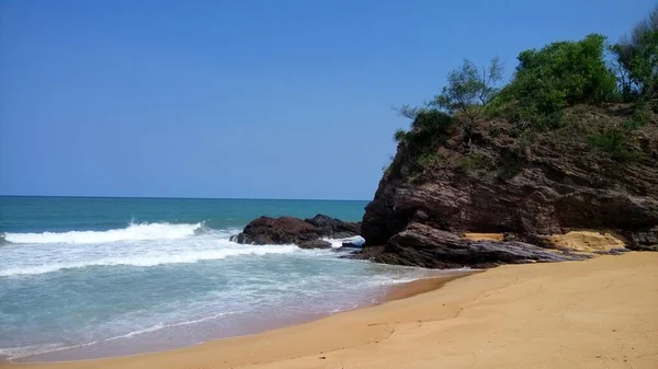 Вид Пляж Кемак Расположенный Теренггану Малайзия — стоковое фото