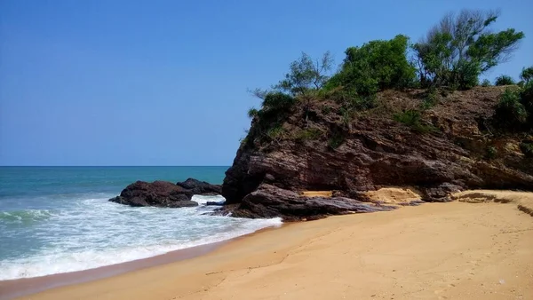 Widok Plażę Kemasik Położony Terengganu Malezja — Zdjęcie stockowe