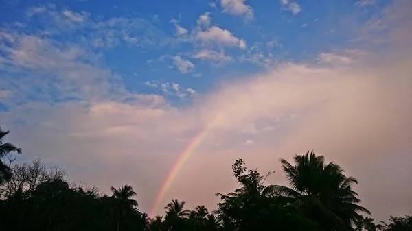 view of rainbow over sky