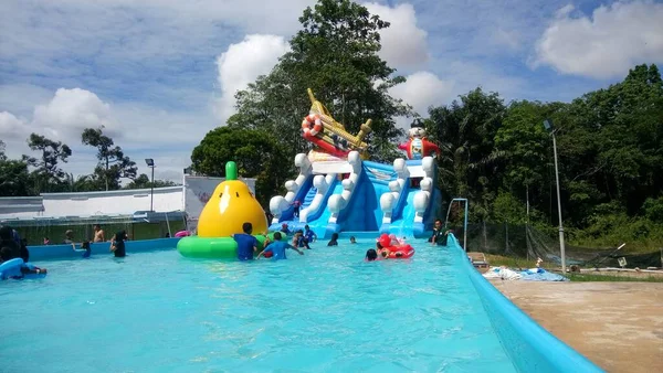 Attraction Touristique Parc Aquatique Air Panas Jasin Melaka Malaisie — Photo